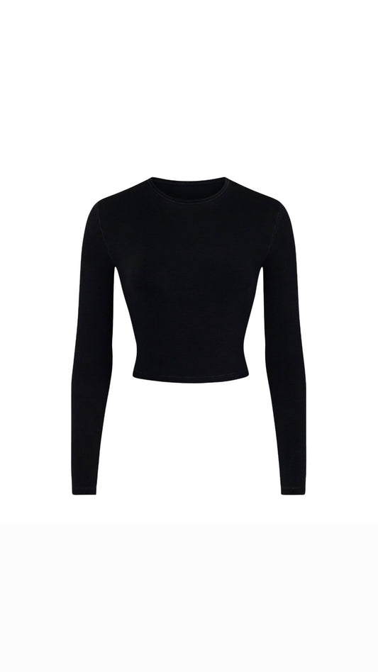 Basic long sleeve crop Top
