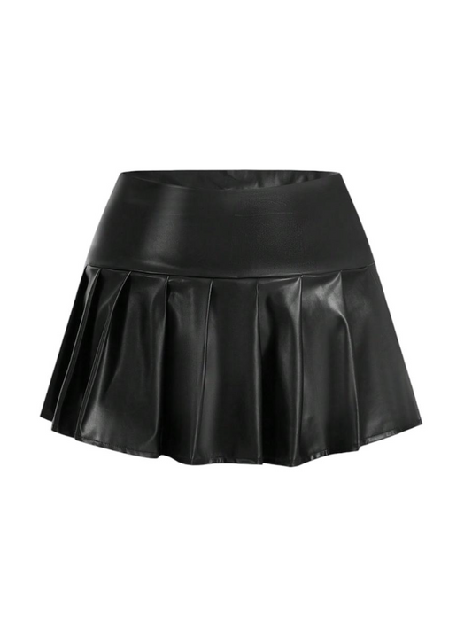 Ornelia leather skirt